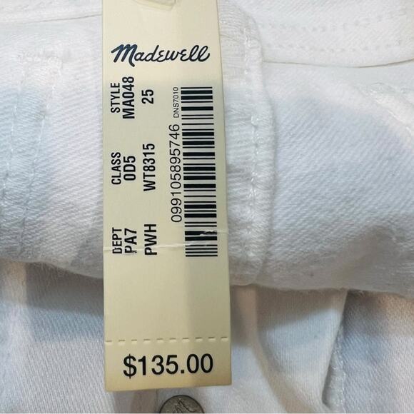 Madewell curvy high-rise skinny crop jeans Button front edition Sz 25 NWT - Picture 11 of 16